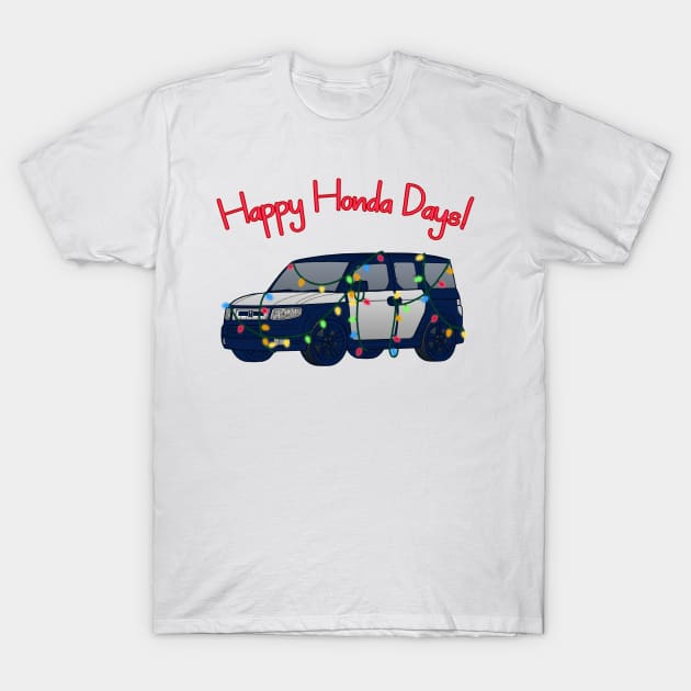 Happy Honda Days! [Color Lights] T-Shirt by CharismaCat